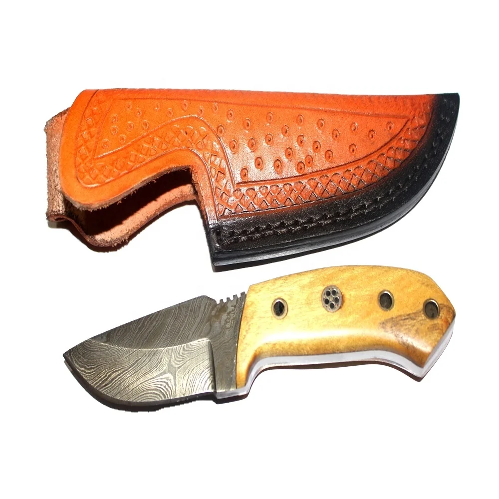 Высококачественный Нож из дамасской стали для ежедневного использования с деревянной ручкой и мозаичной булавкой (U293)