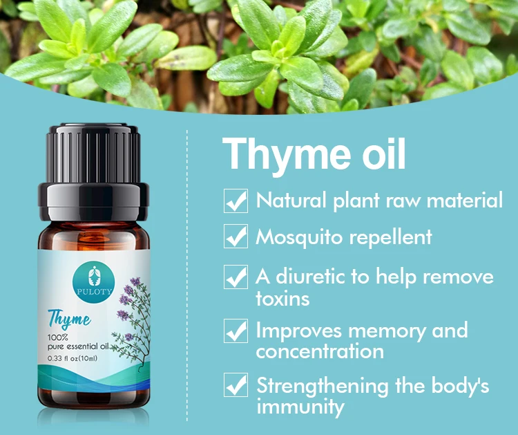 Manufacturer wholesale bulk high quality private label free sample 100% pure natural organic undiluted thyme essential oil