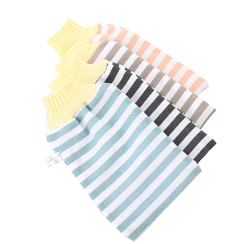 Bath Gloves Korean Shower Scrubber Gloves Wholesale Exfoliating Viscose Silkskin Care and Peeling Made of Durable Plastic PE