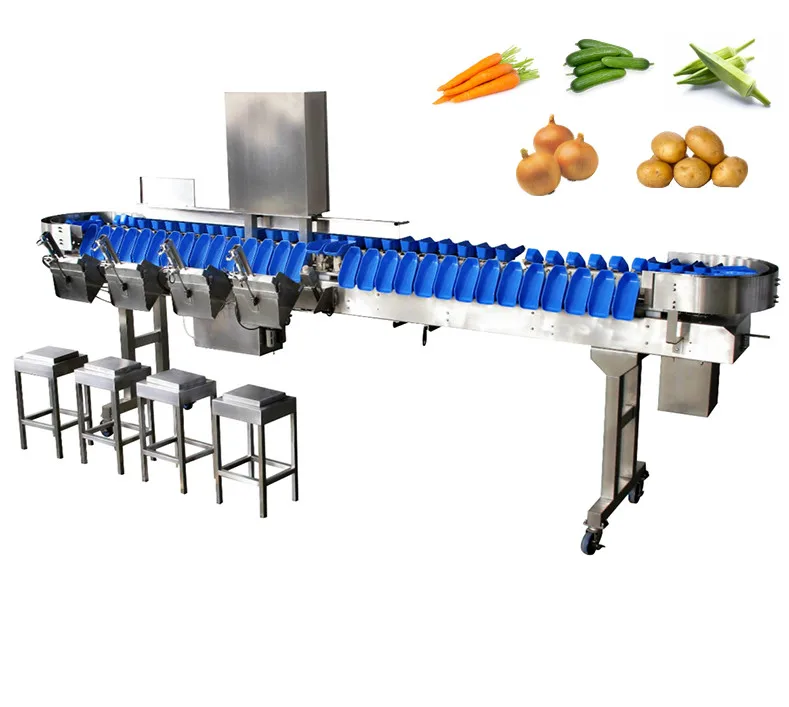 CE approved automatic fish sorted machine fish fillets scale sorting machine blue crab shrimps sorter