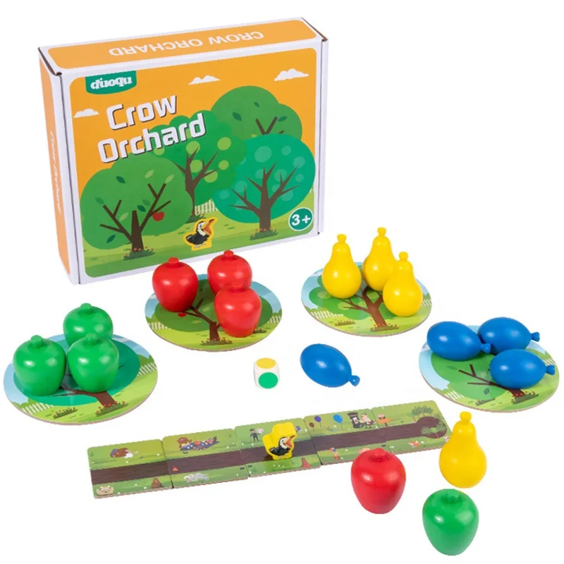 Children Montesorri Board Games Educational Toys Crow Orchard Chess Logical Thinking Interaction Cooperative Memory Game Kid
