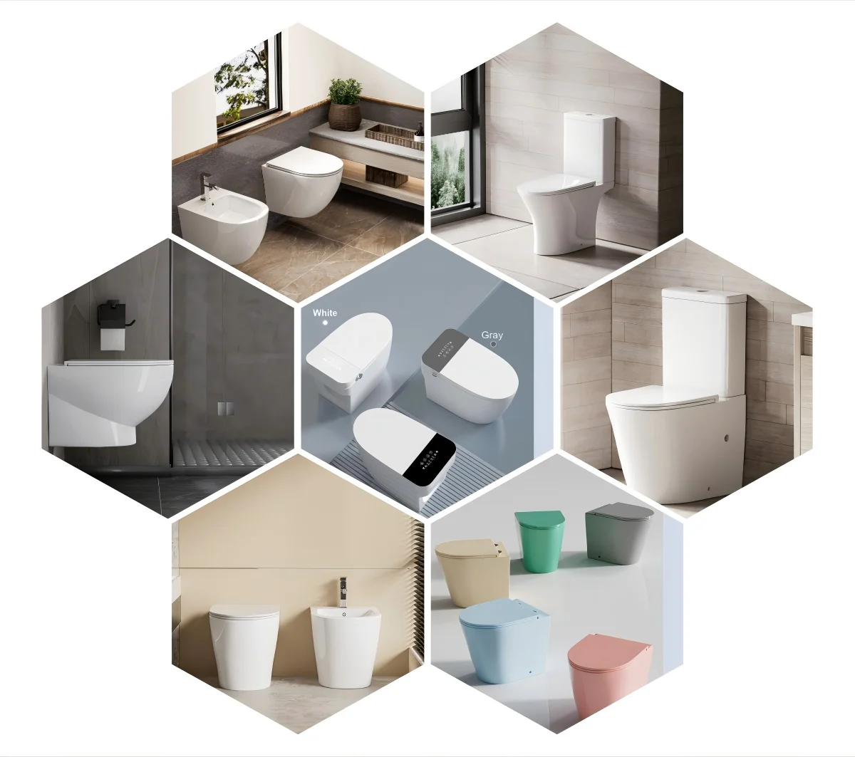 Male and Female Washing Function Elongated Bowl Shape Female Washing Function Smart Bidet smart toilet intelligent floor mounted