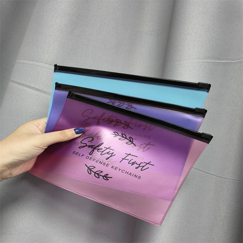 Pvc Jewelry Frosted Plastic Bag With Slider Zipper Frosted Zipper Poly Bag With Your Logo - Buy Zip Lock