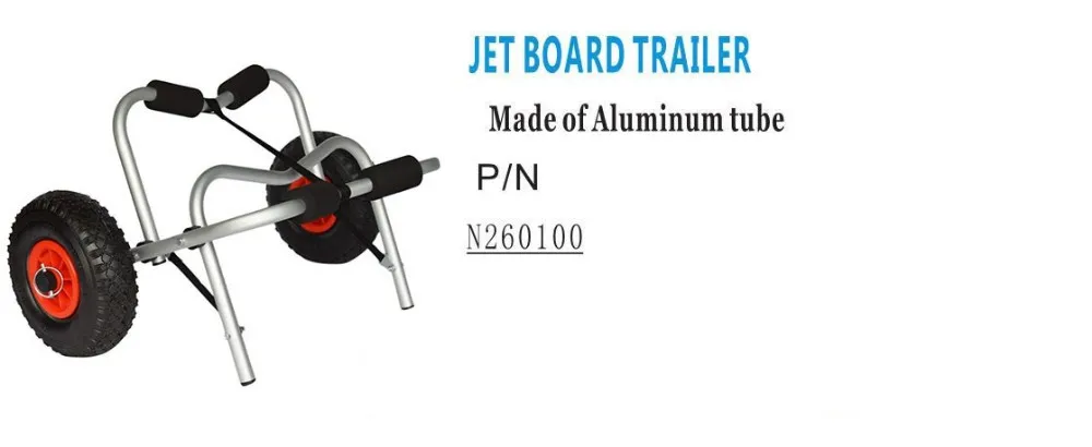 Wholesale boat accessories  marine hardware jet board trailer two wheels with for yacht and boat