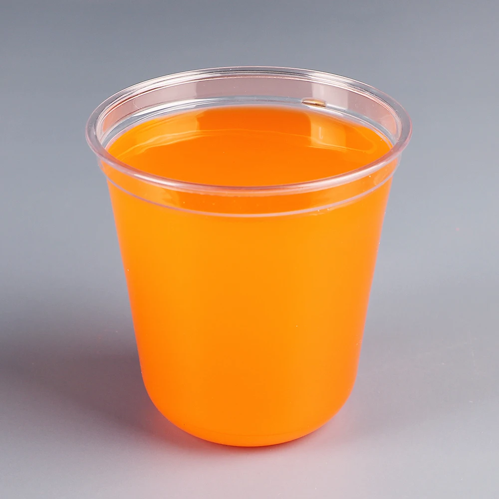 360-90 12oz 360ml U Shape PET Plastic Cup for Boba Tea Bubble Tea Cold Drink Coffee