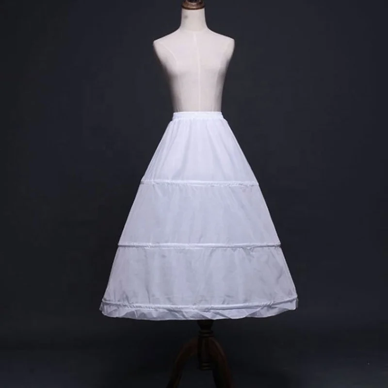 Women Stretch Waist Three Hoop Petticoats For Small Ball Gowns