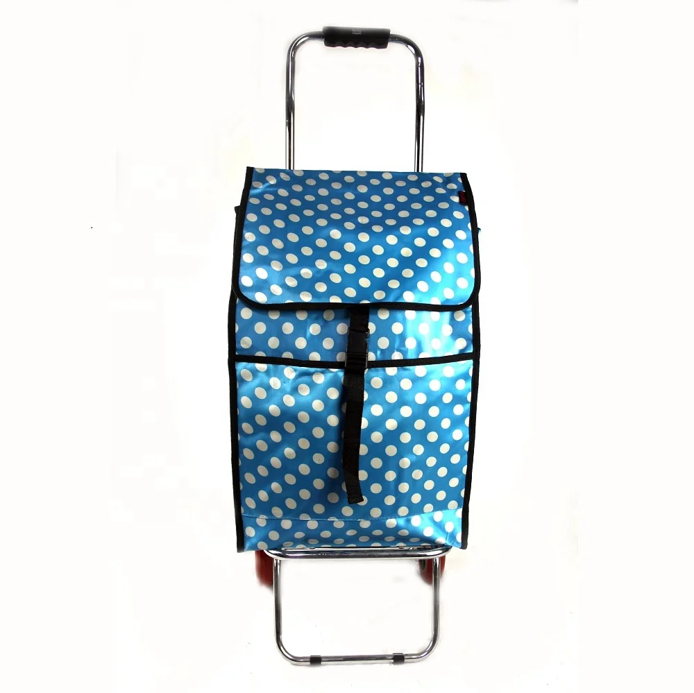 New style trolley lightweight with big wheels custom foldable shopping  bag