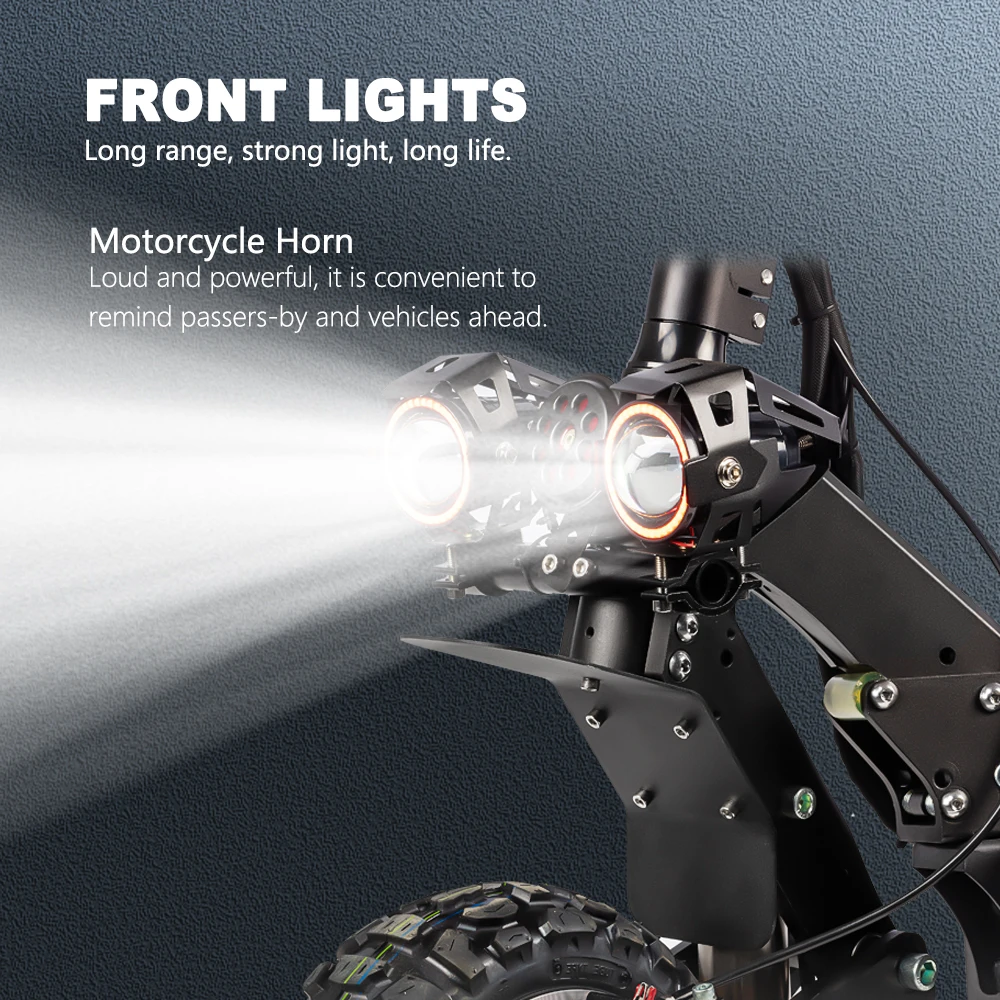 108KM Long Range Off Road Electric Scooter 95KM/H Fast Speed 60V 6000W Halo Knight T108