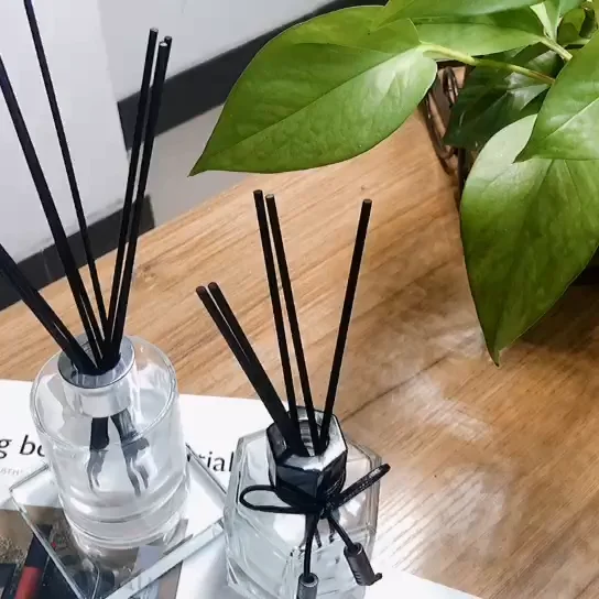 Multicolour Reed Rattan Diffuser Sticks Fragrance Fiber Stick Custom Color Black Diffusion Fragrance Stick