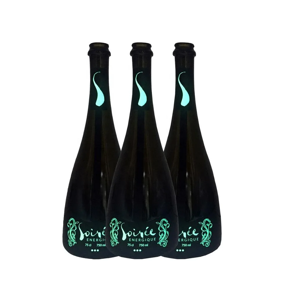 LED EL label luminous sticker  light up label for wine bottle Champagne bottle VODKA bottle