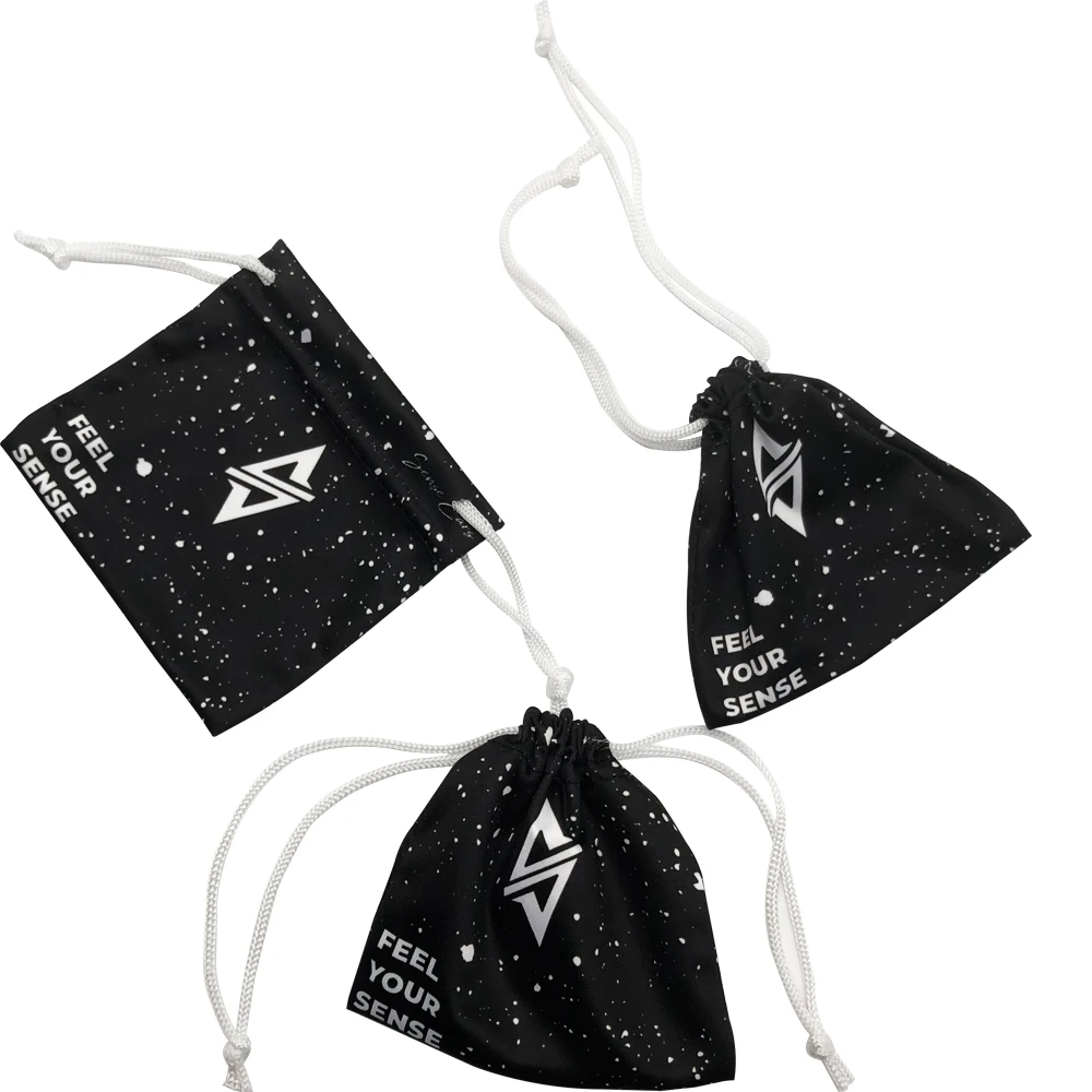 Digital Printing Custom Microfiber Pouch Bag Microfiber Cloth Bag Spring Close For Glasses Pouch