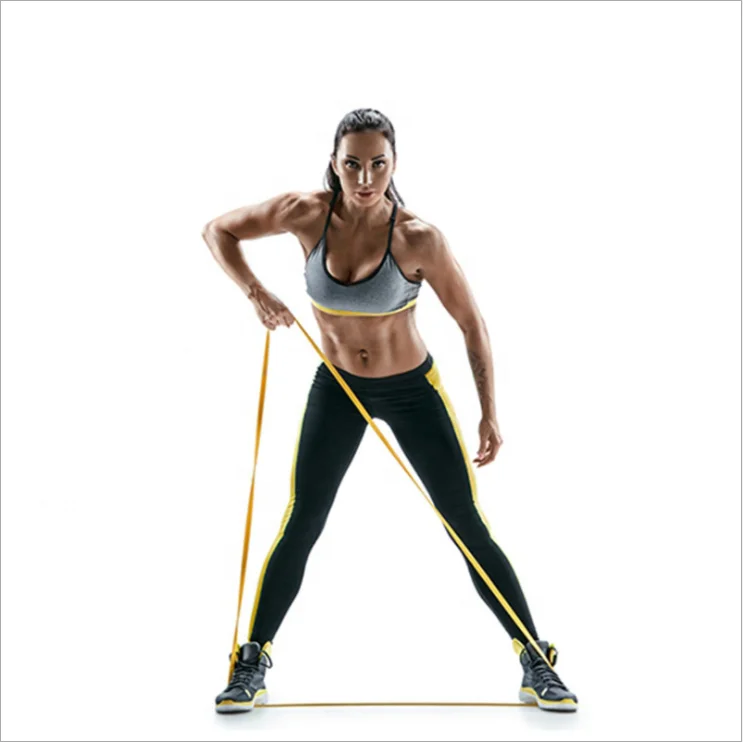 Heavy-Duty Sport Strength Pull Assist Workout Bands Pilates Fitness Equipment Elastic Resistance Band Pilates Exercise Bands