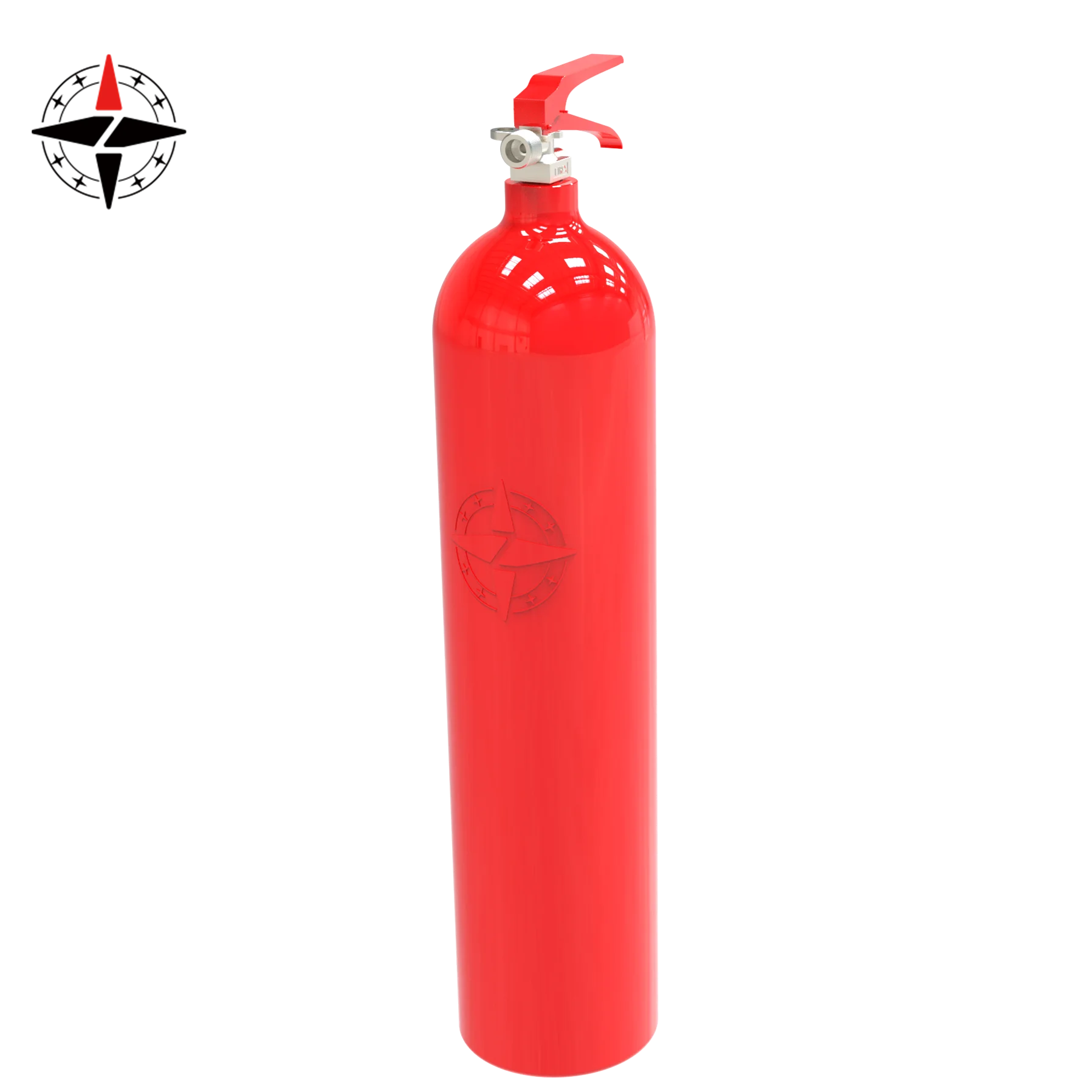 Factory Direct Custom  portable CO2 fire extinguisher aluminum gas cylinder 2kg 5kg 5lb 10lb  PED DOT certified extincteur