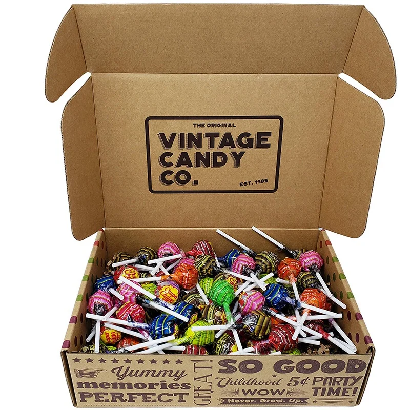Festival candy box Christmas red empty candy box Food packaging lollipop retail paper display box