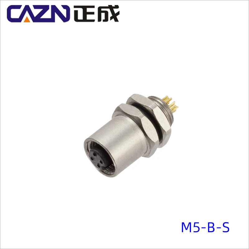Паяльные разъемы CAZN IP67 M9 2 3 4 5 6 7 8 штырьков Панельные для монтажа печатных плат штекеры или гнезда водонепроницаемый разъем