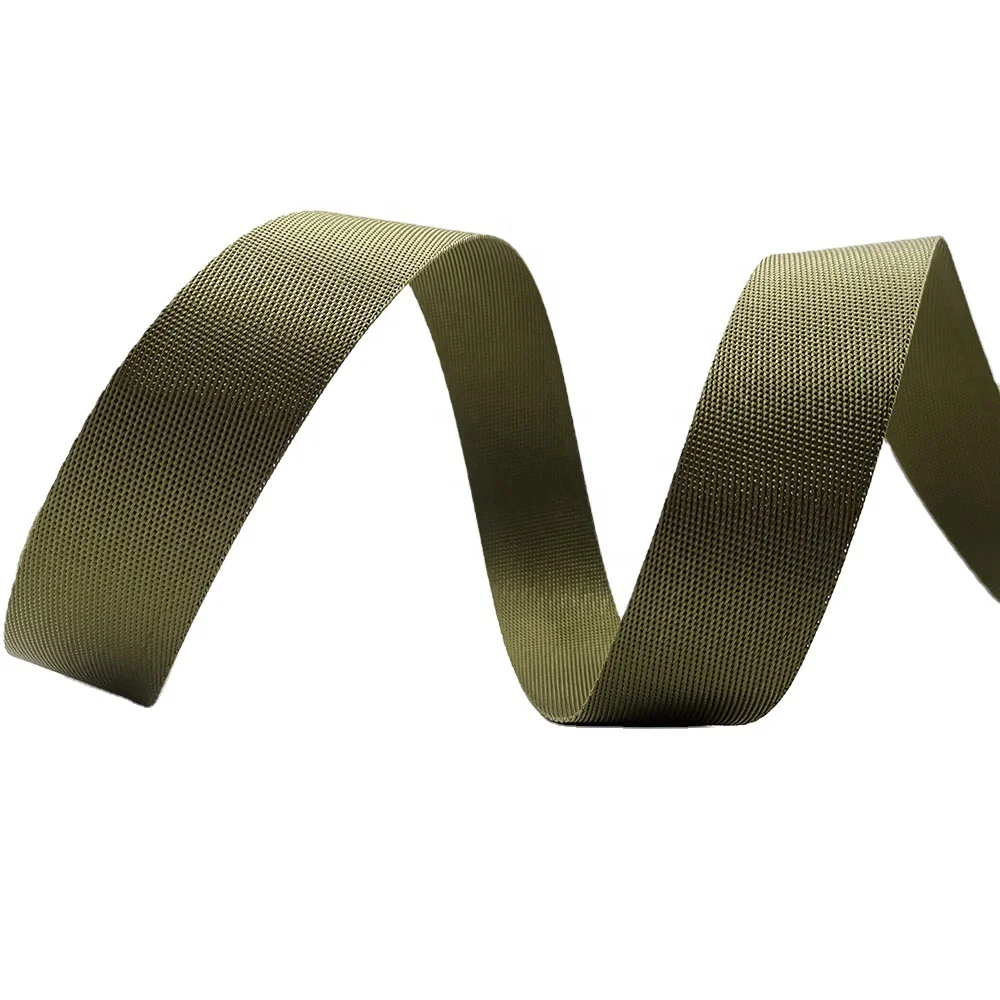 Factory Supply Nylon 20mm Ribbon Webbing Straps 0.7mm Thick High Quality Polyester Webbing