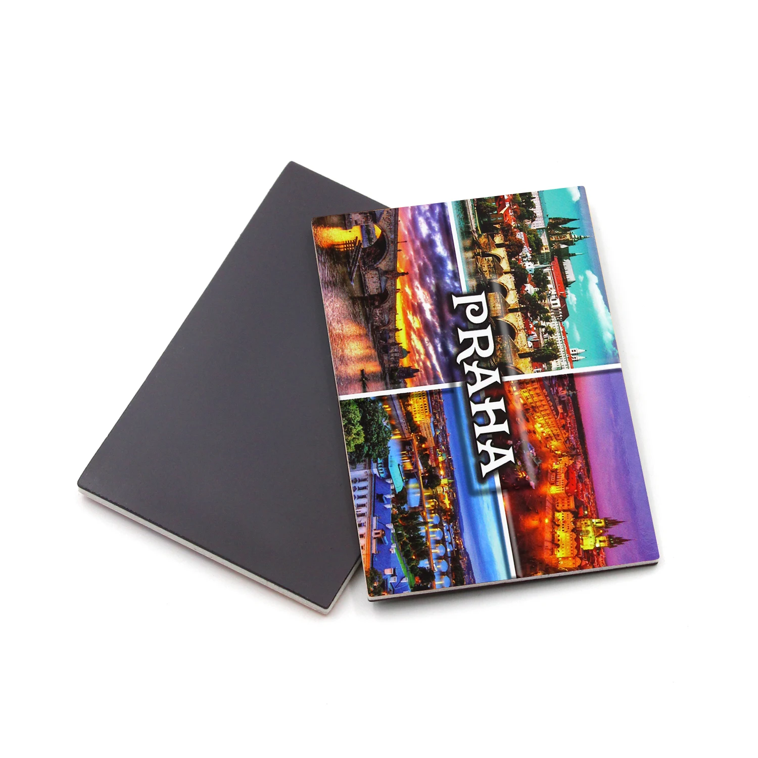 Brno Praha Czech Republic Fridge Magnet Square Custom Photo Print Prague Souvenir Gift Landmark Crystal Landmark Magnet