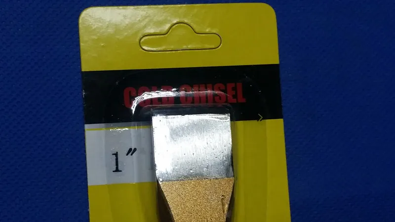 No.63011 Octagonal Steel Flat Cold Chisel with Blister Card 1 Inch