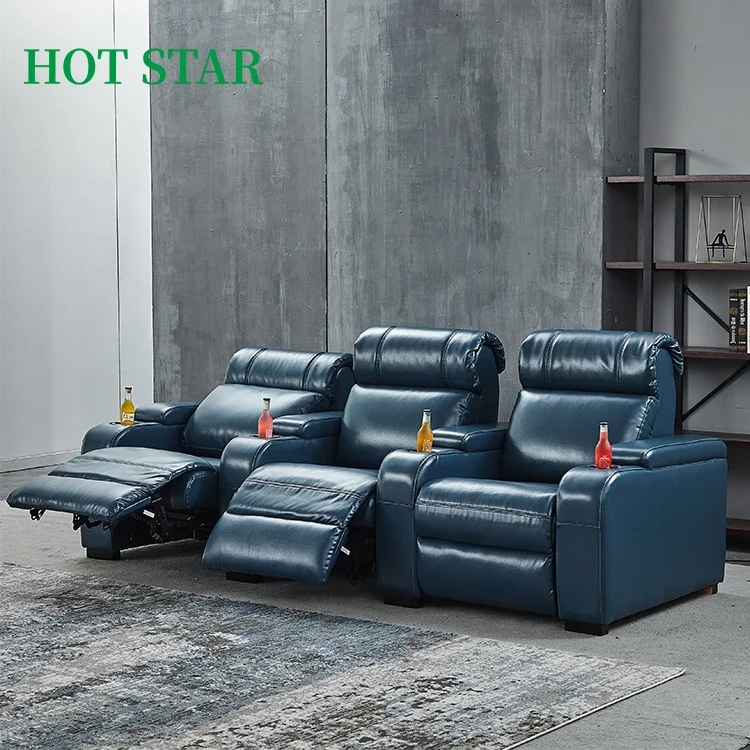 Luxury Genuine Leather Custom Zero Gravity Lounge Reclining Cinema Armchair, Lazy Boy Sectionals Sofa, Leather Recliner Sofa