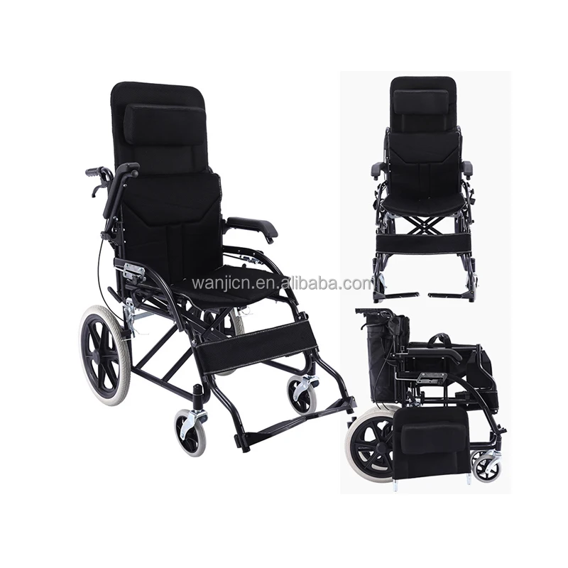 China Manufacturers Custom Manual Semi-recumbent Adjustable All Terrain Wheelchair