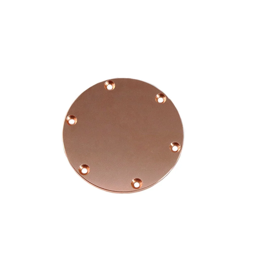 Custom 60W Copper Circle Cold Strip Plate Heat Sink Skiving LED Fin Heatsink with Cnc Aluminum Parts