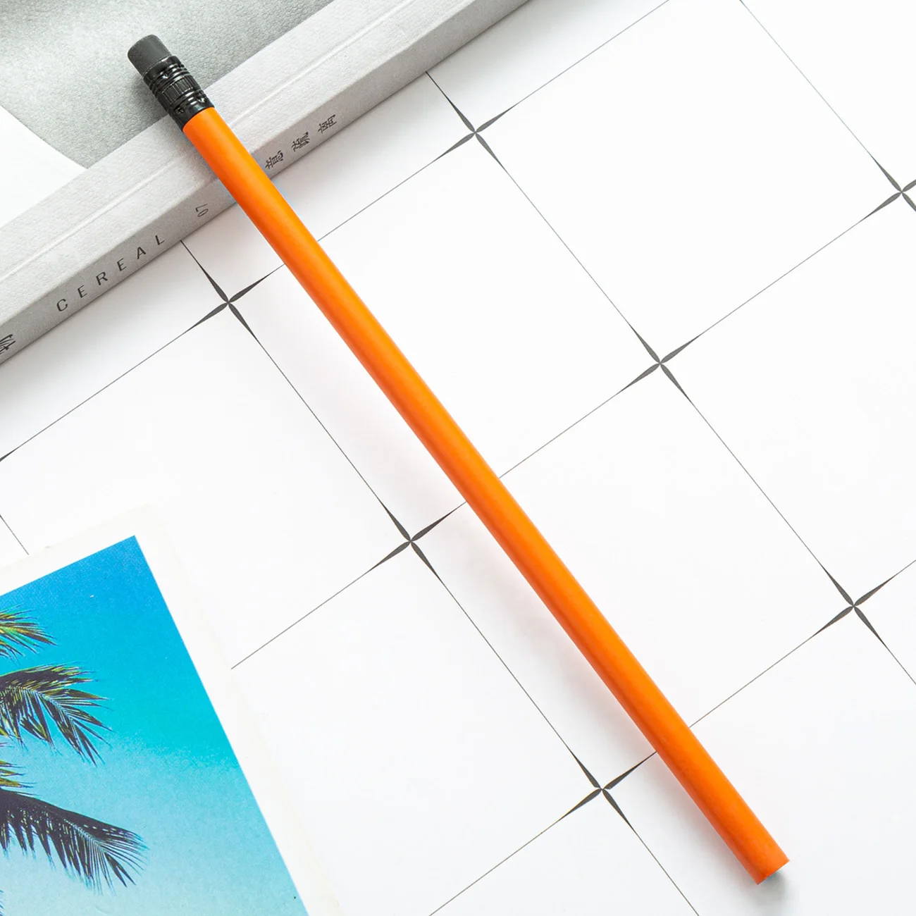 Promotional personalized logo printed cheap multi-colors wood pencil HB pencil round