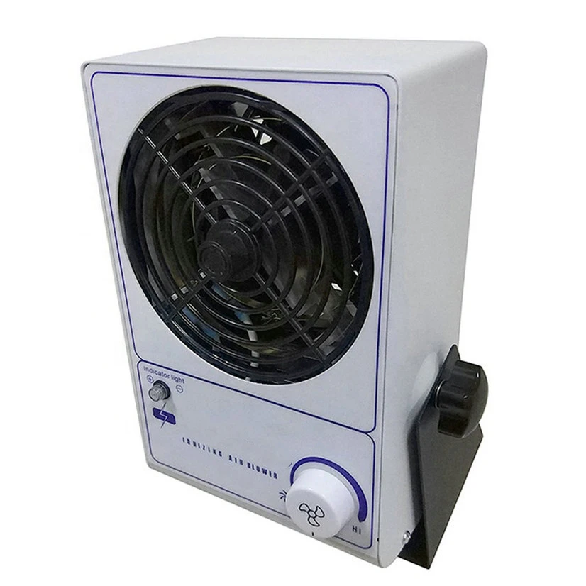 Quickly bench top antistatic electric shock protection ionizer fan eliminate static ionizing air blower