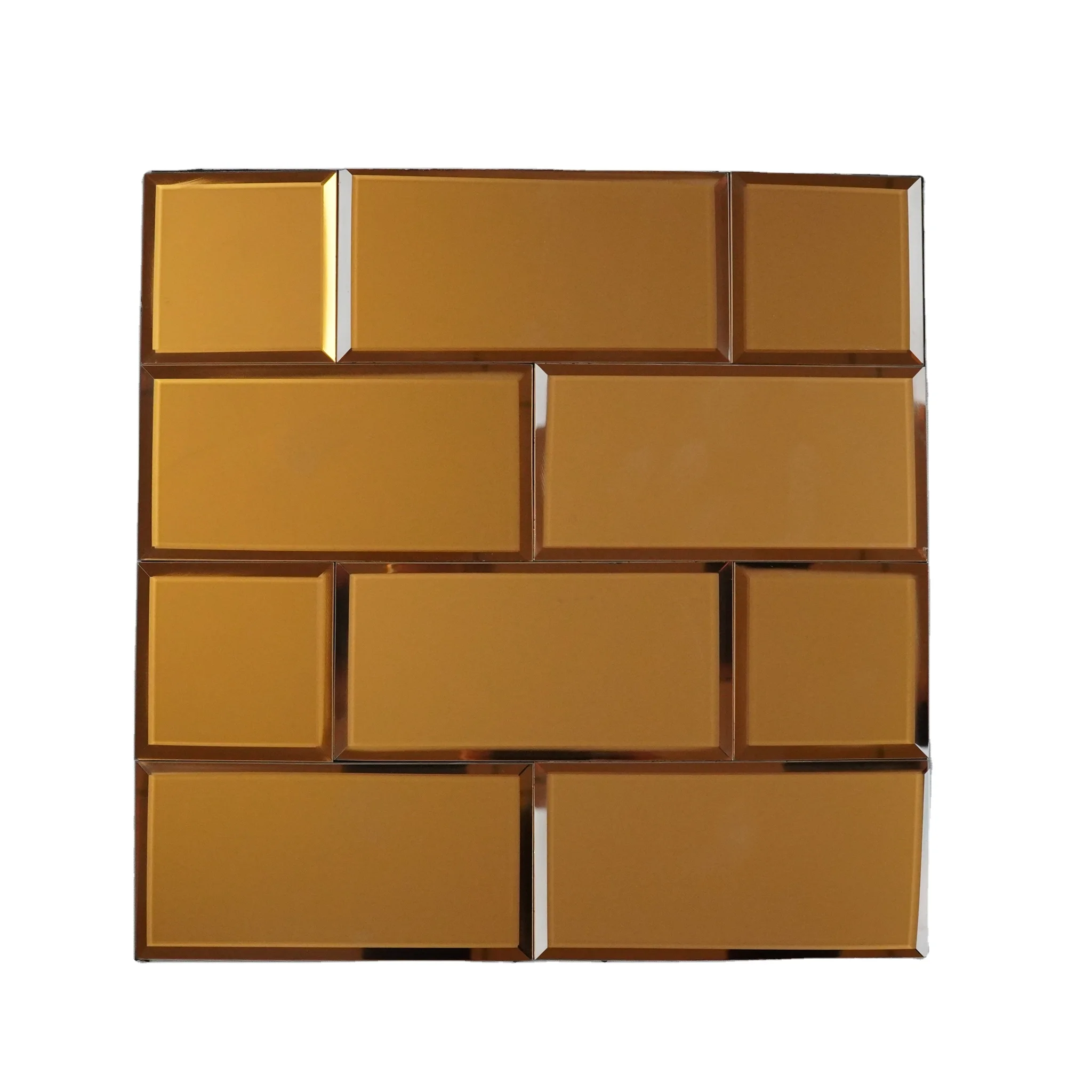 Modern Square Mosaic Glass Tiles for Home Room 4mm 5mm Application