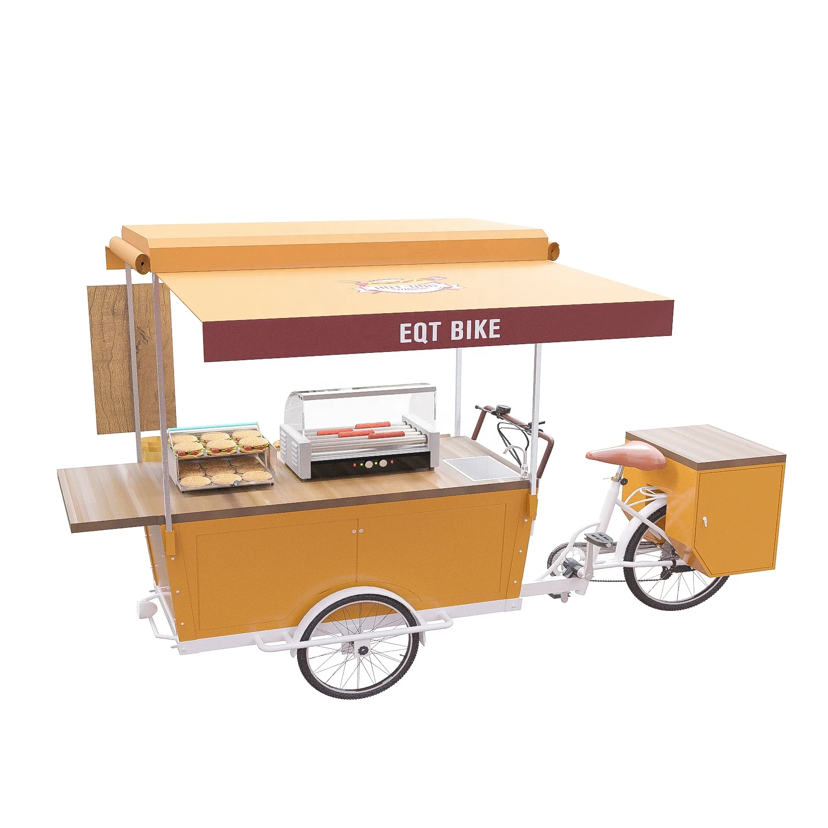 2020 Best Price GAS Food Truck Electric Tricycle Cargo Bike Tricycle