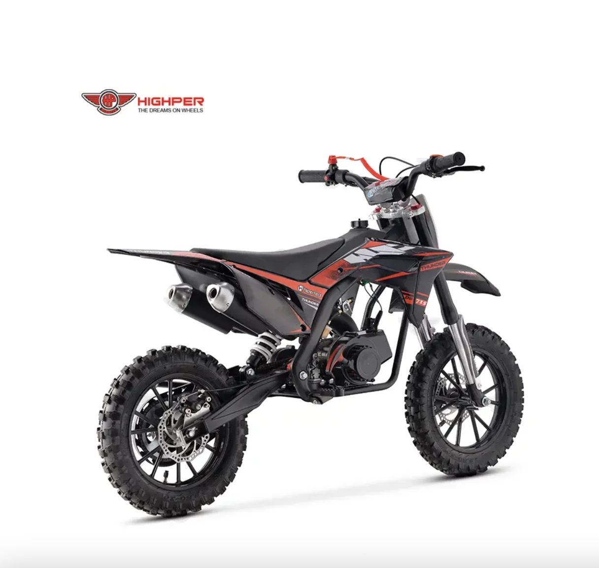 Highper Kids 2 Stroke Mini Motorcycle 49cc EPA Gas Dirt Bike Mini Motocross