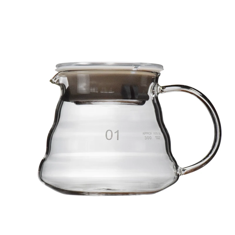 600Ml Glass Coffee Sharing Pot Classic Series Pour-Over  Coffee Sever Drip Coffee Pot