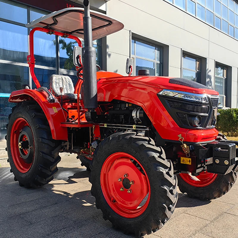 High efficiency agriculture trencher mini tractor garden tractor with front loader wheel tractor