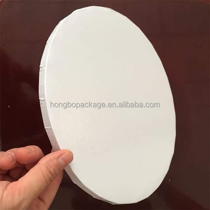 Wholesale Price High Quality White Corrugated Board Ring Cake Drum Board