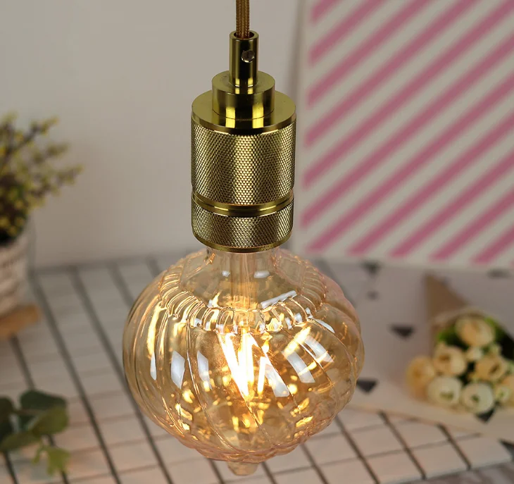  Antique style Lamp Light E27 Bulb Clear or Amber glass Home Decorative LED Filament