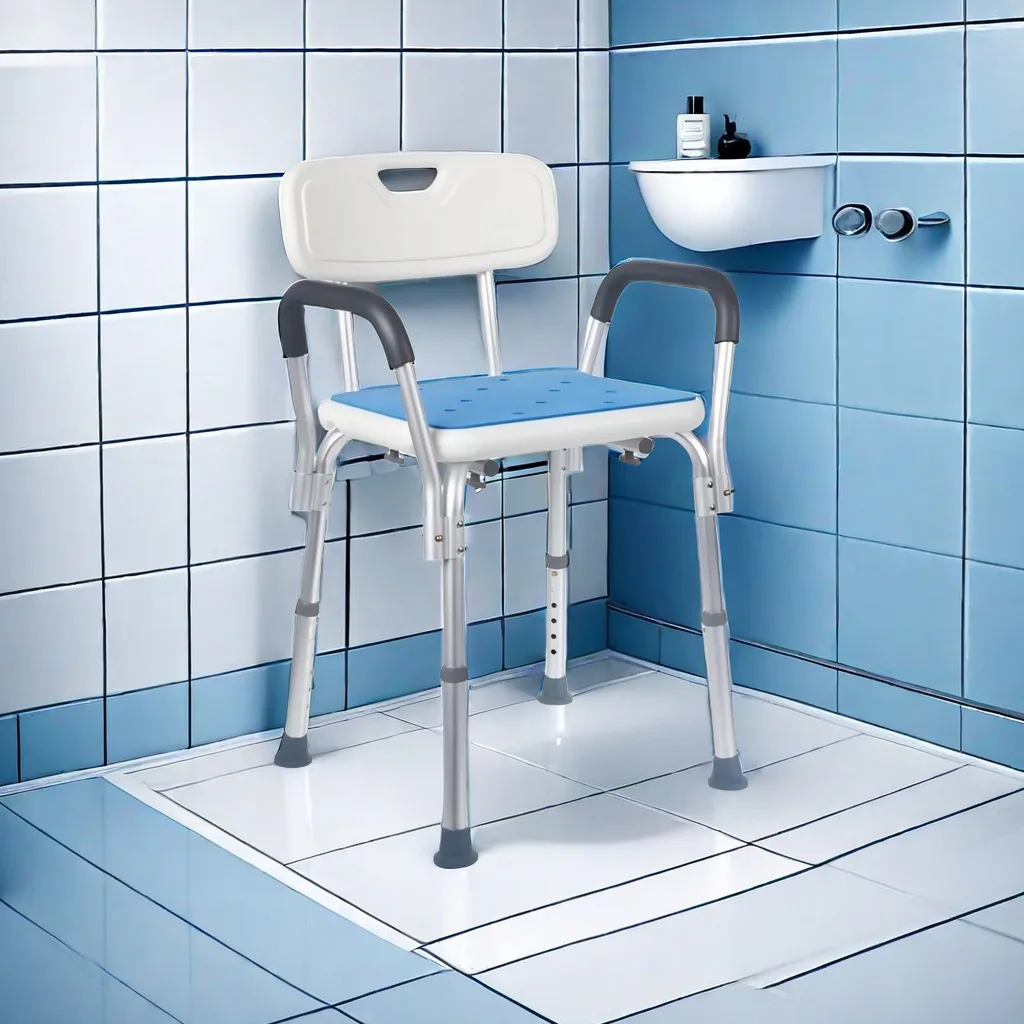 Wholesale Adjust Height Shower Chair Bath Stool For The Elderly Aluminum Lightweight Disabled Bath Chair