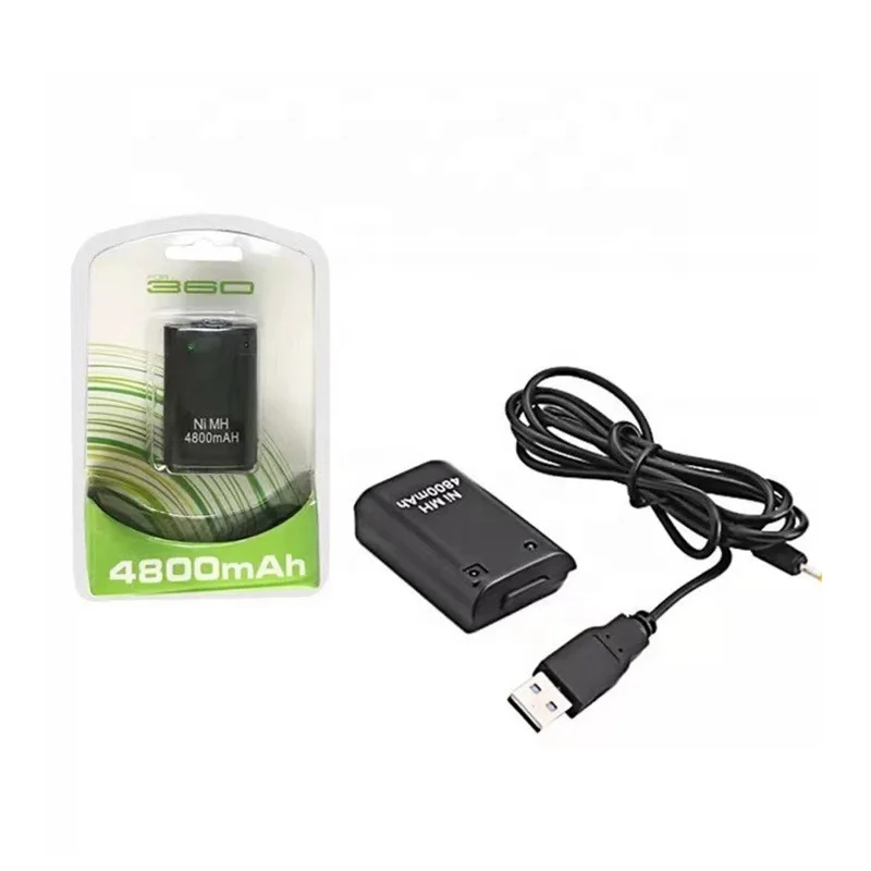 4800mah Battery Pack Charger Cable For Xboxes 360 Wireless Game Controller Battery Pack Bateria Replacement