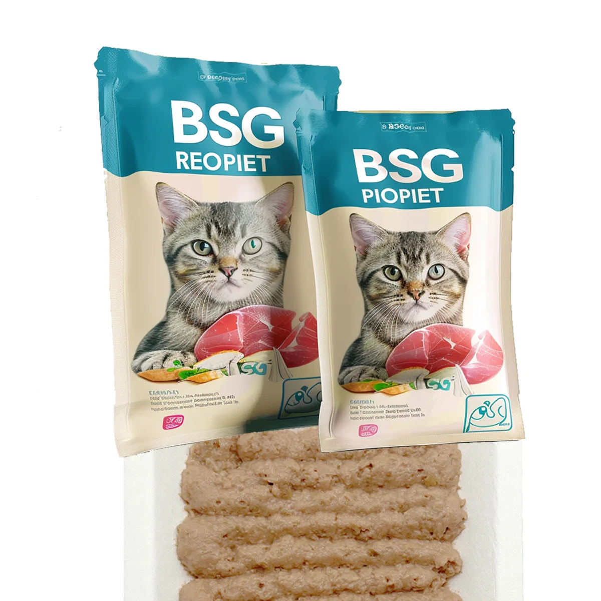 Halal Certified Pet Food Factory Low Price Lamb flavored Cat Treats Pet Snacks Wet Cat Food Pouches