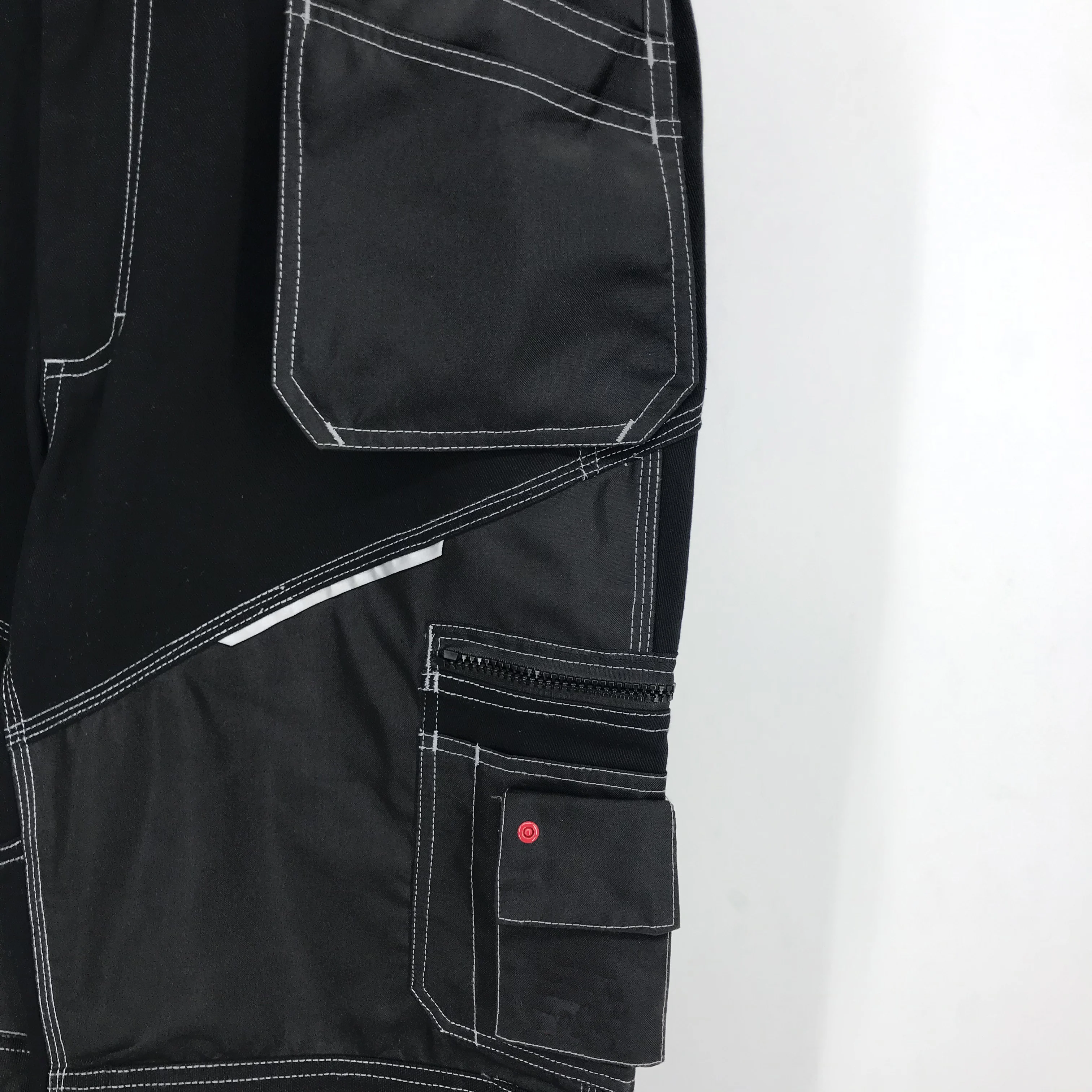 OEM cotton polyester Cordura fabric black cargo pants workwear  durable trousers with multi tool pockets