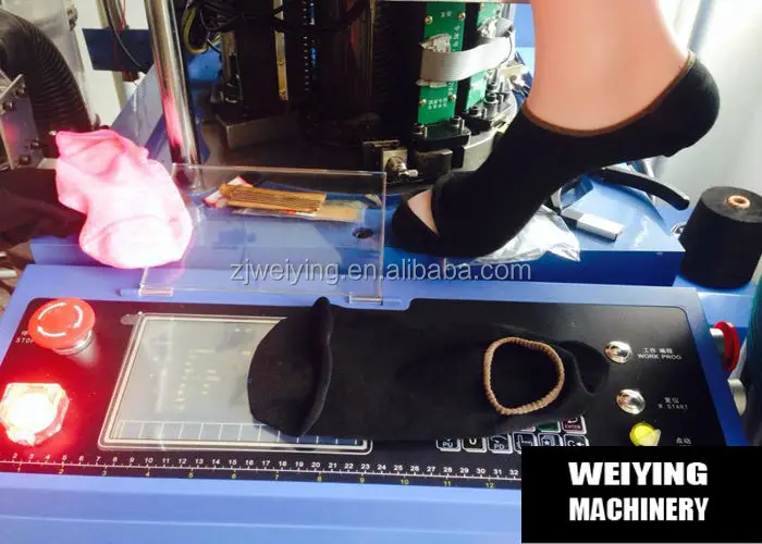computerized automatic socks knitting machinery plain terry invisible