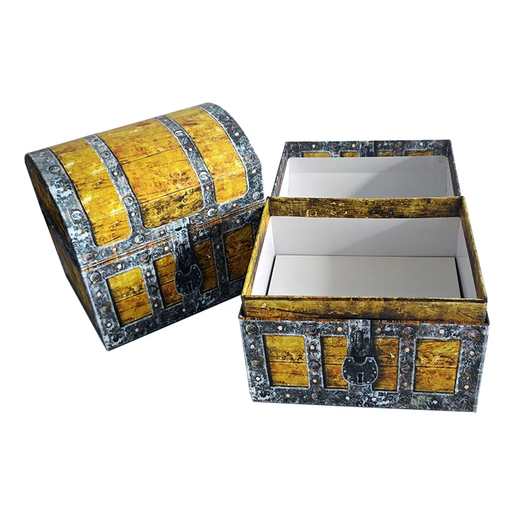 Vintage Cardboard treasure chest box