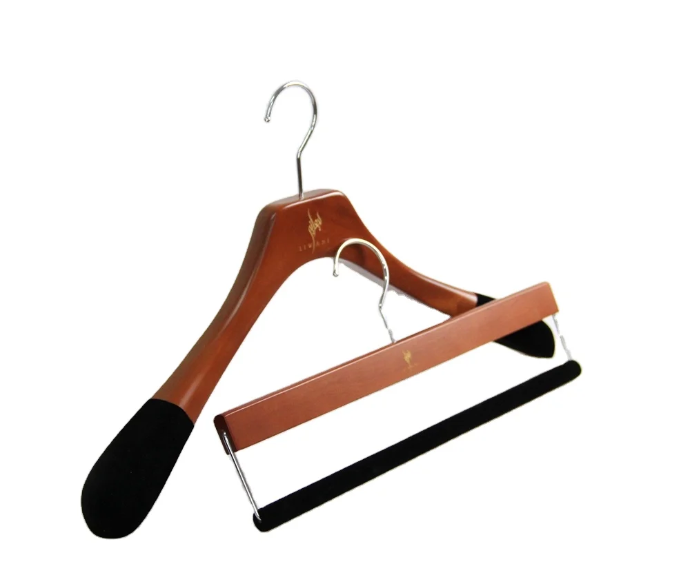 TOP velvet flock hanger machine made clothes hanger
