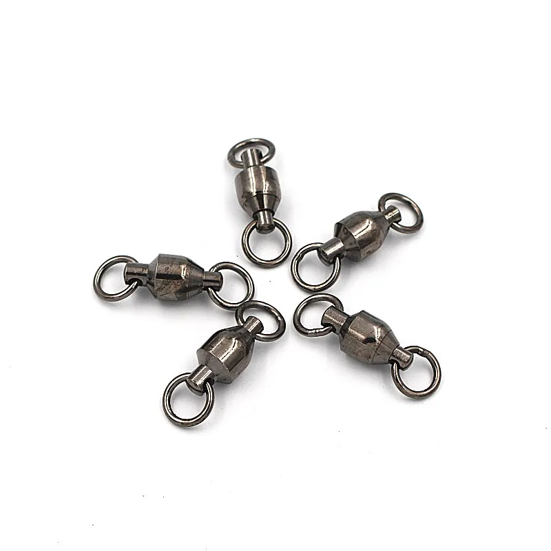  Рыболовные Вертлюги двойные кольца шарикоподшипник нержавеющая бочка высокопрочные рыболовные для приманки высокоскоростное вращение