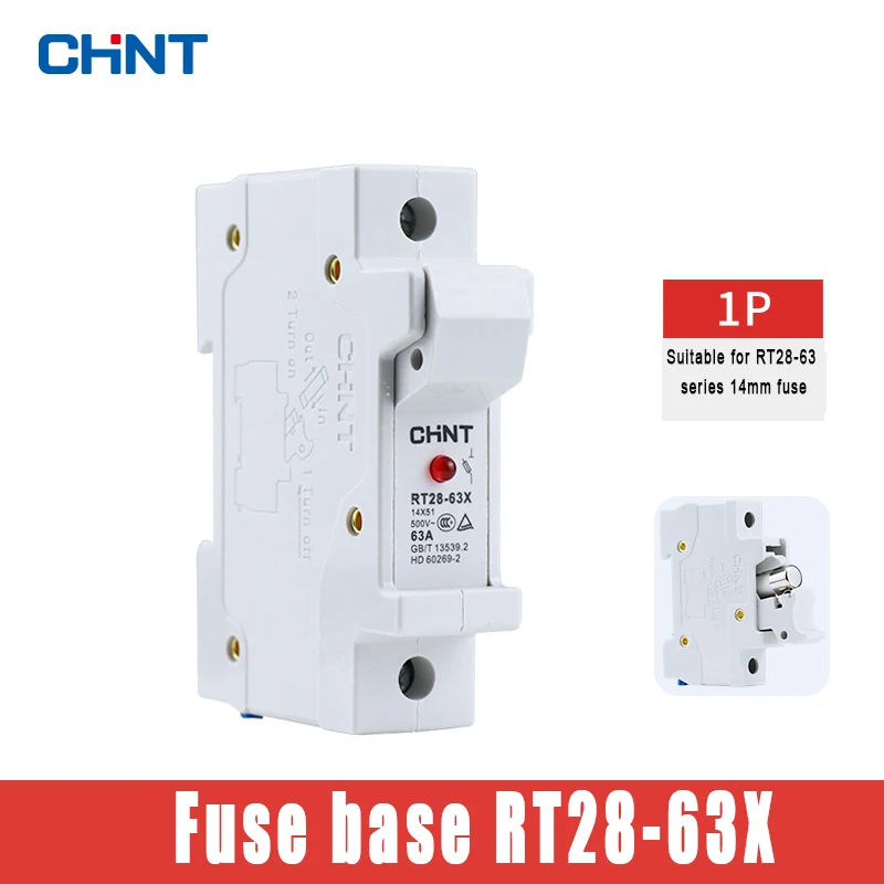 Wholesale CHINT Cylinder Fuse Core Base RT28-63X Fuse holder