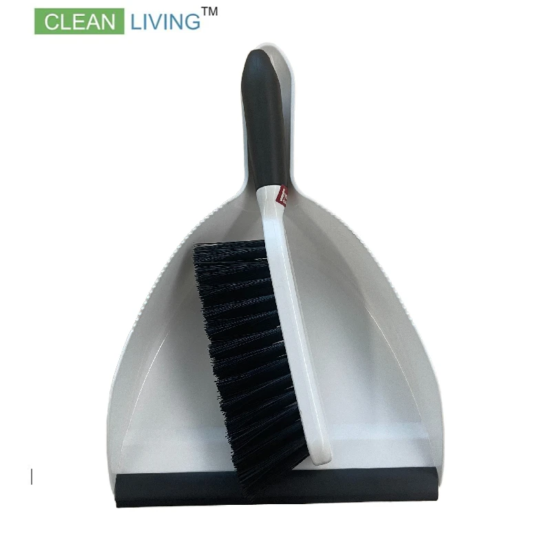 Dustpan and Brush Set with soft lip for Table Cleaning