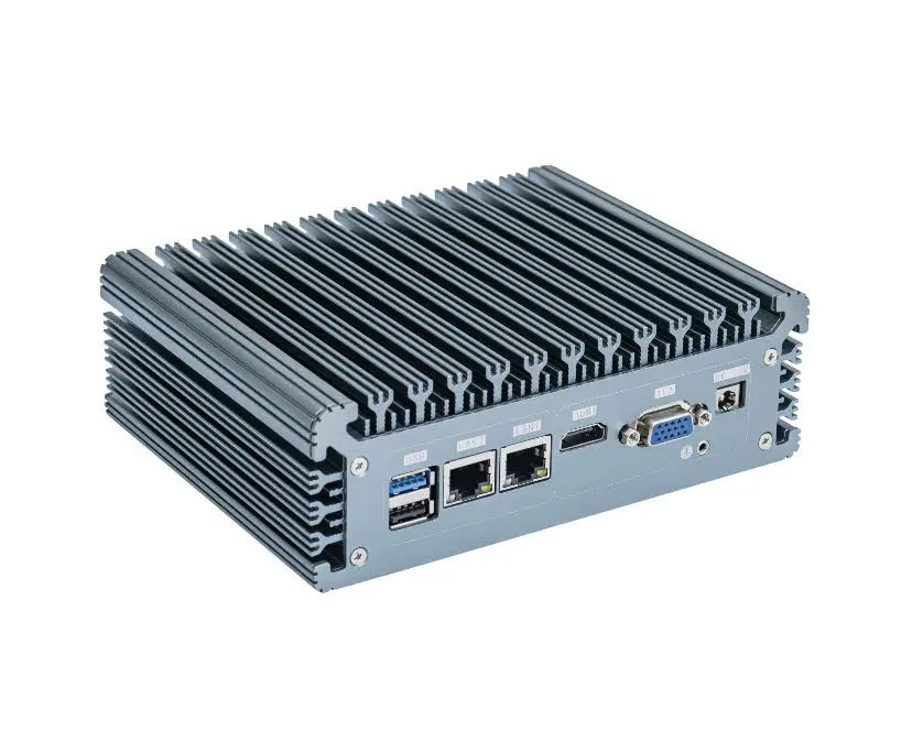 WANLAN Industrial small PC i3 processor 8GB RAM industrial computer fanless pc mini 2 lan dual serial COM port 1 lpt