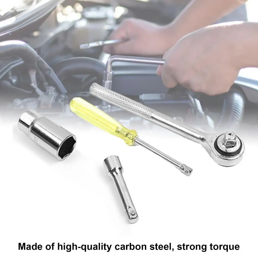 40 piece set of automotive and motorcycle maintenance hardware toolbox ratchet wrench