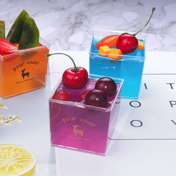 150 ml High Quality Disposable Clear Cup for Pudding Plastic Bottles Acrylic Dessert Cups