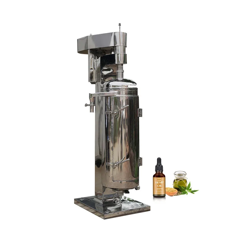 GF125 high speed and separation factor continuous flow tubular bowl centrifuge in China