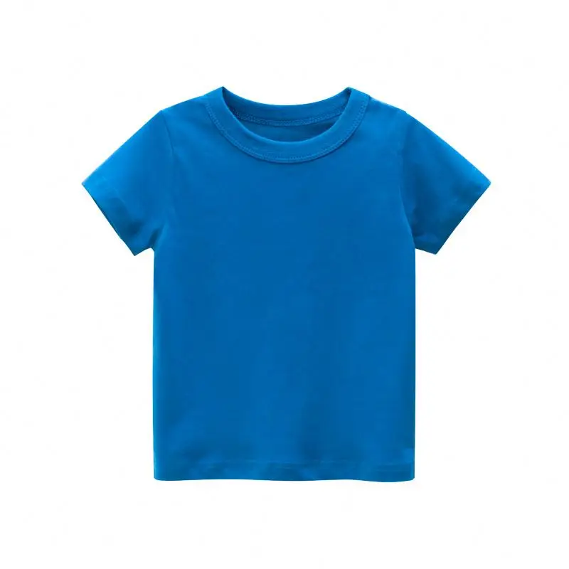 Kids blank Tee shirt 100% cotton T Shirts Custom Printing Pattern boys baby tshirt with logo