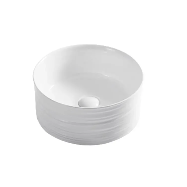 Factory  Oval Ceramic Sink Counter Bathroom Hand Art Luxury Wash Basin Porcelain Red Wash Sink For Counter Top